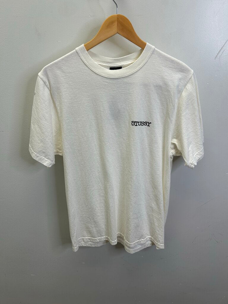 New Stussy Cream Blank Tee sz.M