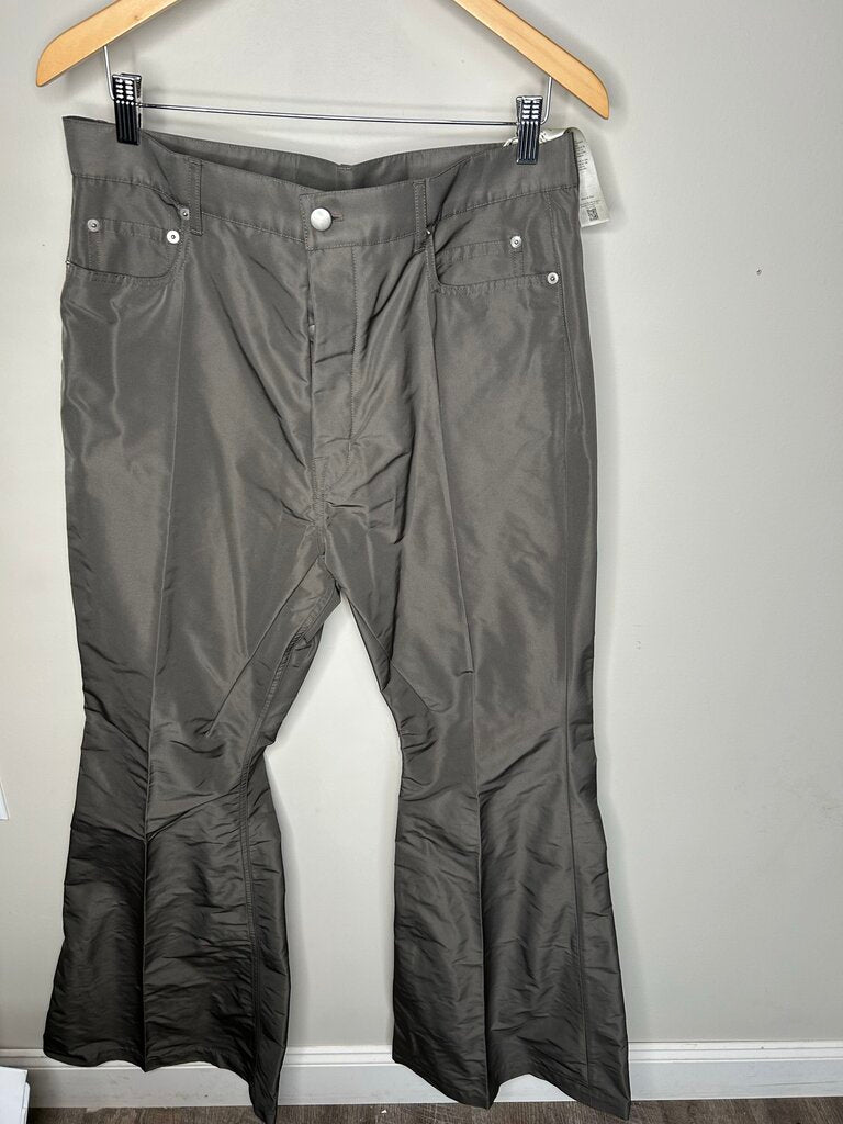 New Rick Owens Dust Flare Nylon Pants Size 34