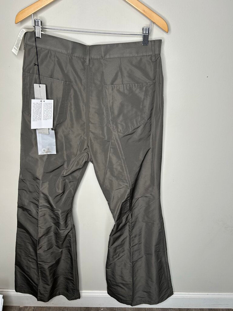 New Rick Owens Dust Flare Nylon Pants Size 34