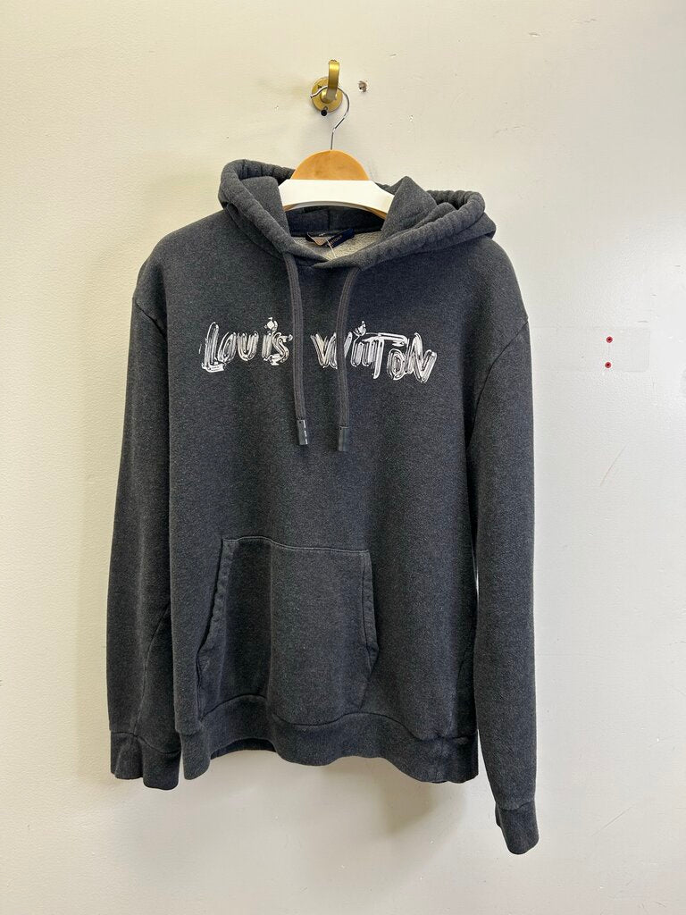 Preowned Louis Vuitton Grey Hoodie Size XXL