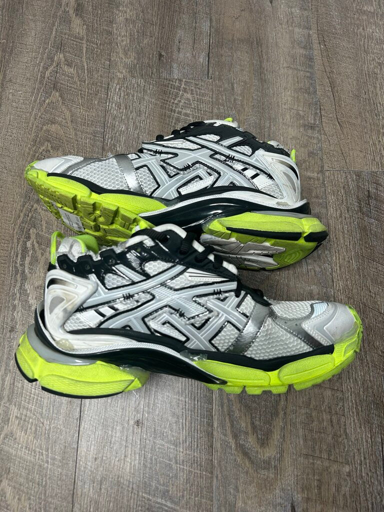 Preowned Balenciaga Runner Grey Neon Size 45 (No Box)