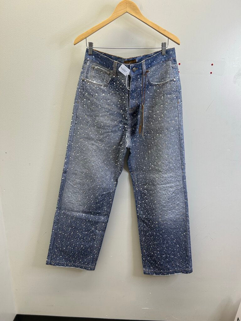 New Birth Of Royal Child Blue Carpenter Pants Size M
