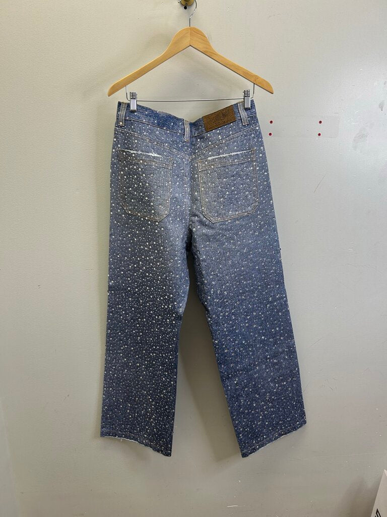 New Birth Of Royal Child Blue Carpenter Pants Size M