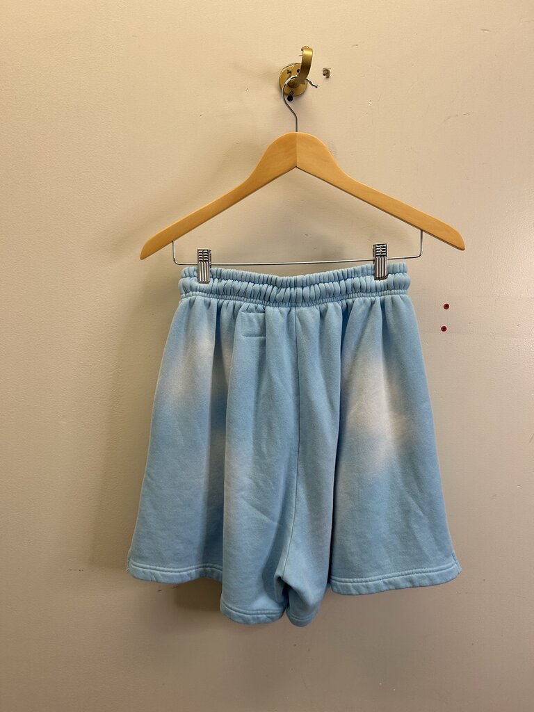 New Hellstar Baby Blue Flame Shorts size S