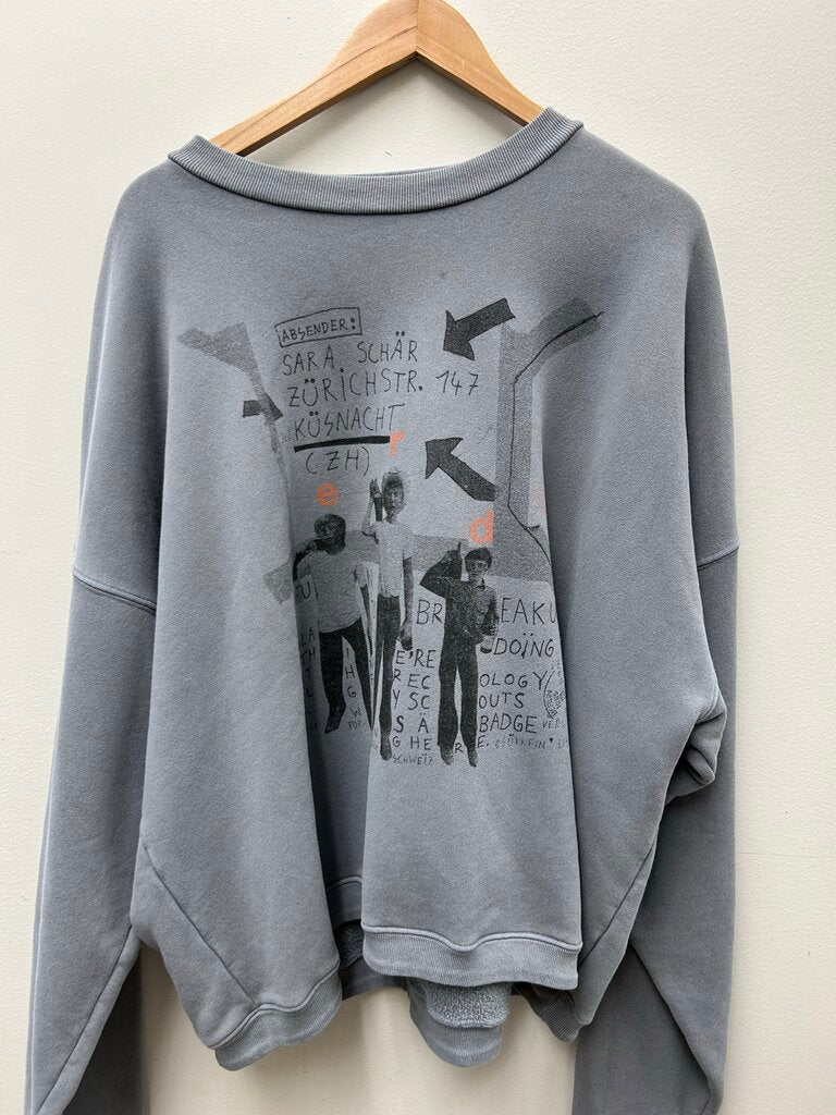 Preowned ERD Grey Absender Crewneck Size XL