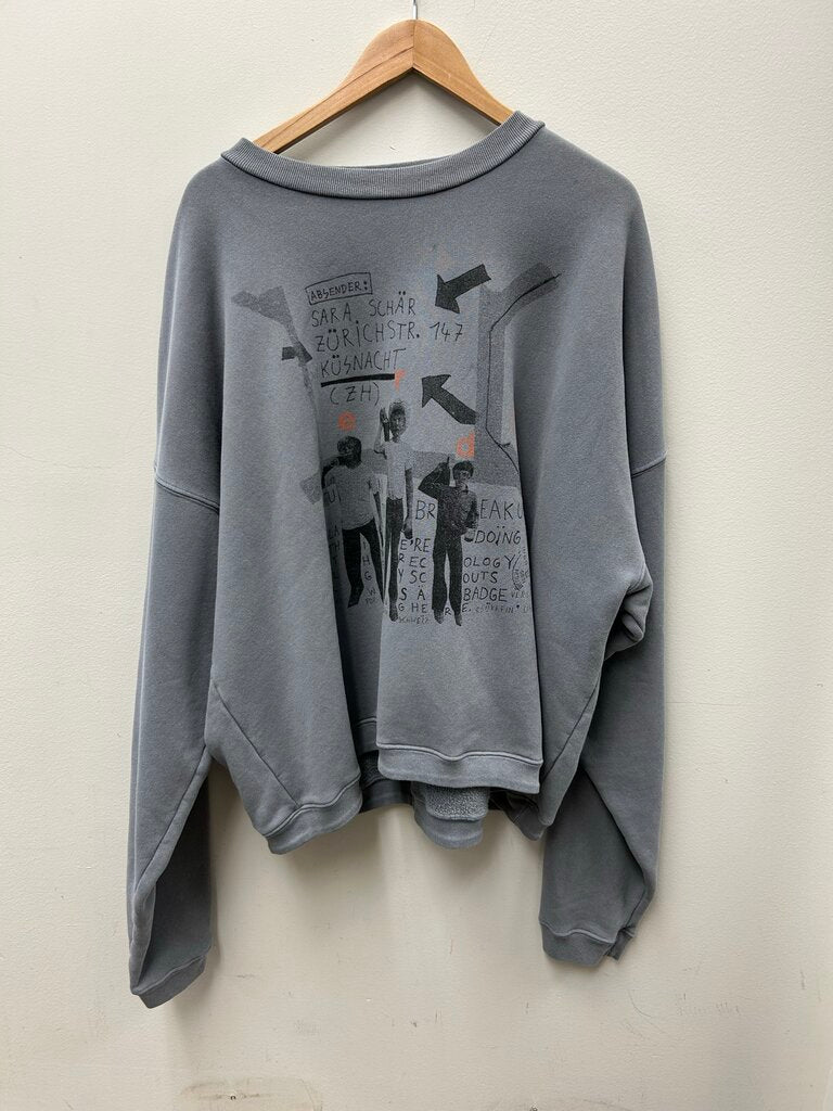 Preowned ERD Grey Absender Crewneck Size XL
