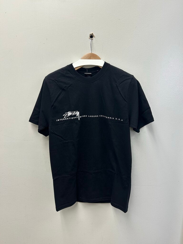 New Stussy International Black Tee sz.S