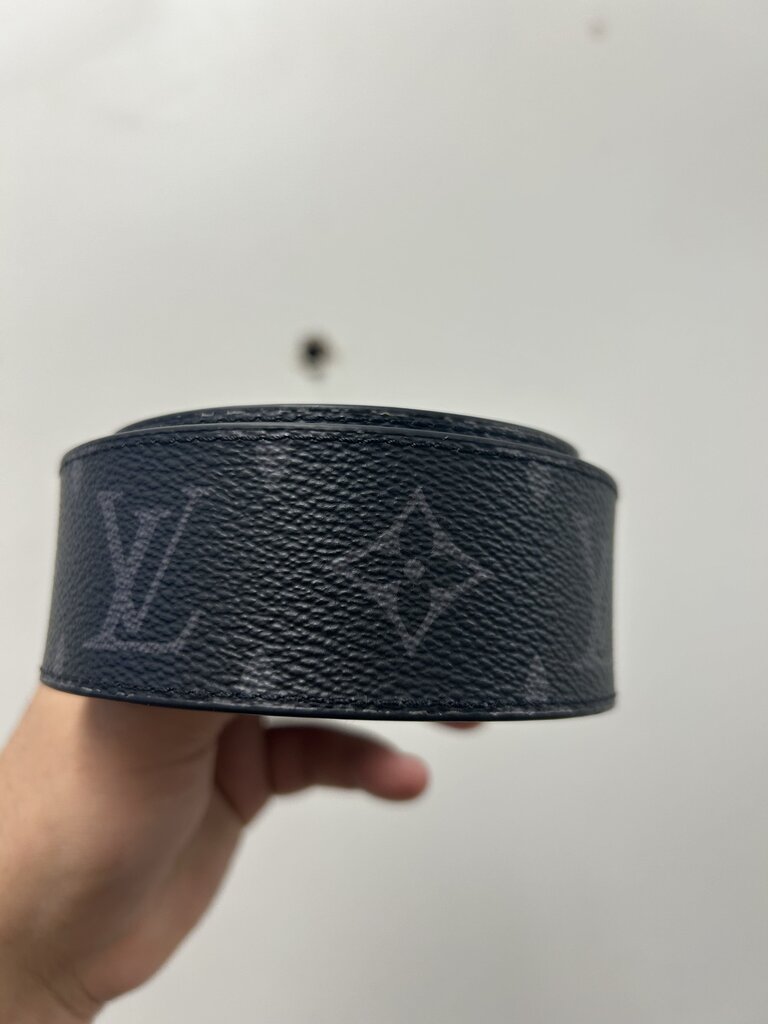 Preowned Louis Vuitton Monogram Black Belt Size 40