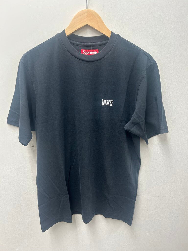 New Supreme Washed Black Tee sz.S