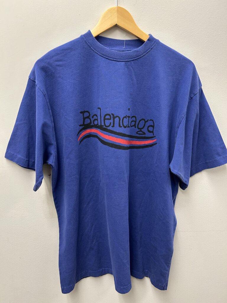 New Balenciaga Tee Blue Campaign Sz.XS