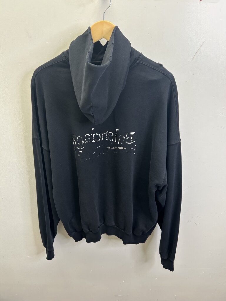 New Balenciaga Hoodie Black White Campaign Sz.1
