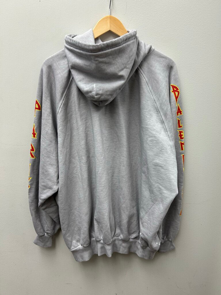 New Balenciaga Hoodie Grey Red Yellow Sz.1