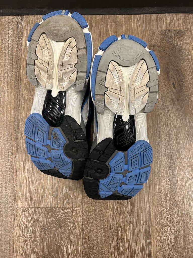 Preowned Balenciaga Runner Blue Grey Mesh SuedeSize 43