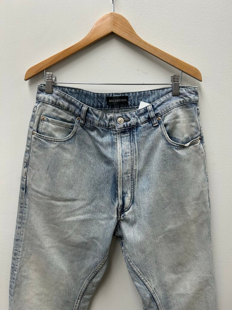 Preowned Balenciaga Lightwash Denim Size 34