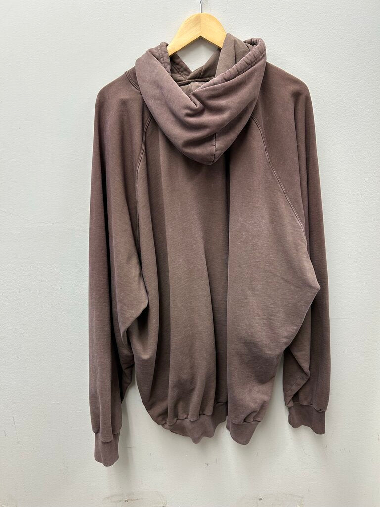 Preowned Balenciaga Brown Jersey Apparel Hoodie Size 3