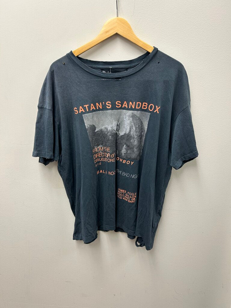 New Paly Satan Sandbox Black Tee sz.M