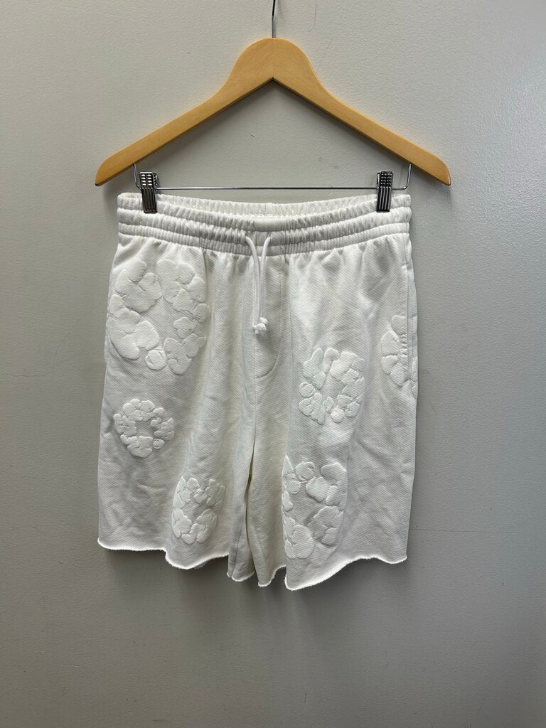 New Denim Tears White Wreath Shorts Size Small