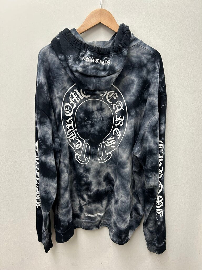 Preowned Chrome Hearts Tie Dye Hoodie Size XXL