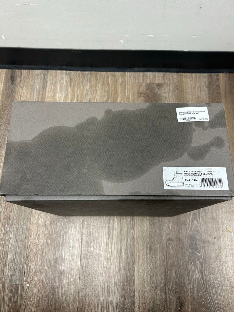 Preowned Rick Owens Double Bumper Black size 42.5