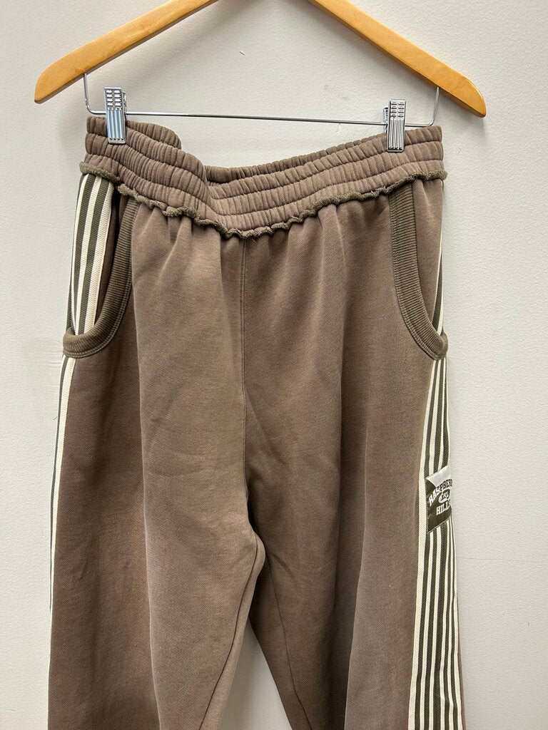 Preowned GV Brown Cream Baggy Jogger stripe Sweats sz.XL