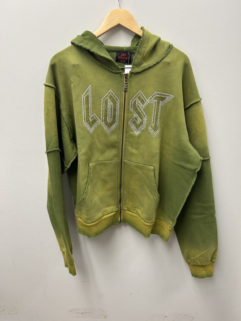 New Lost Green Zip Size Large