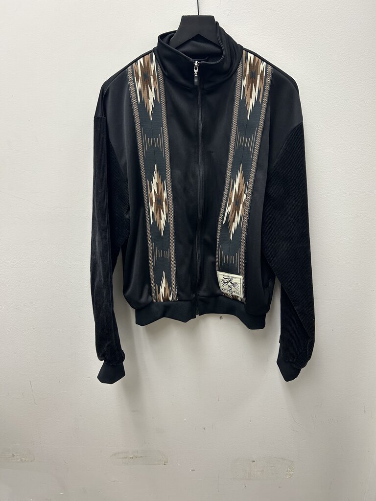 Preowned Kapital Black Brown Aztec Zip Jacket Size 3