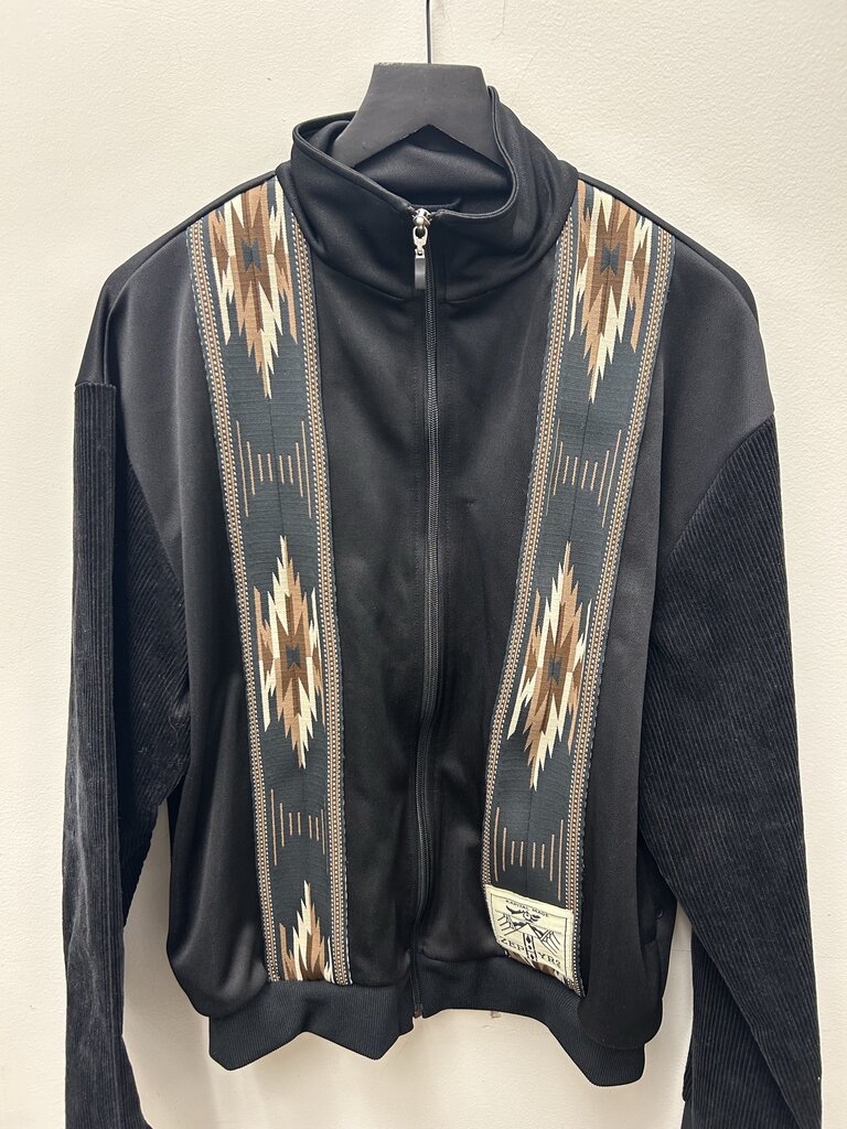 Preowned Kapital Black Brown Aztec Zip Jacket Size 3