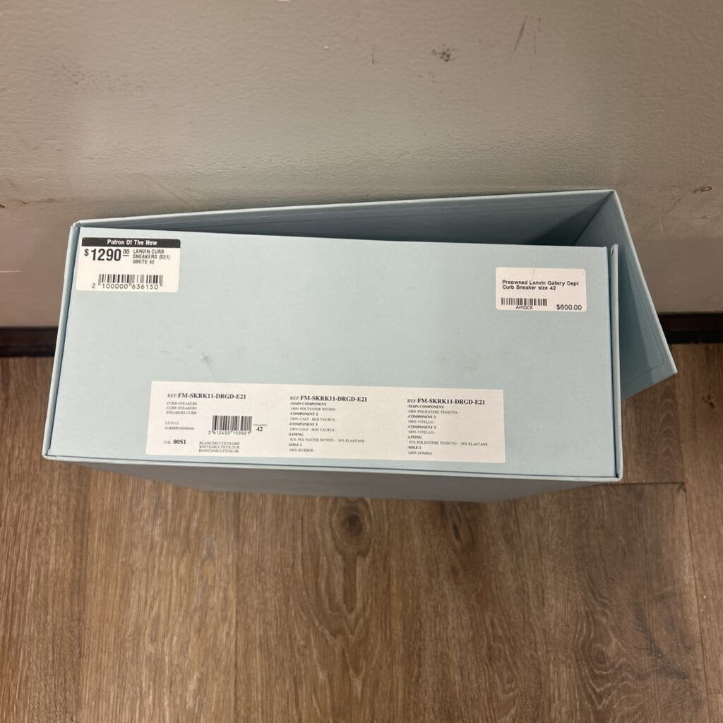 Preowned Lanvin Gallery Dept Curb Sneaker size 42
