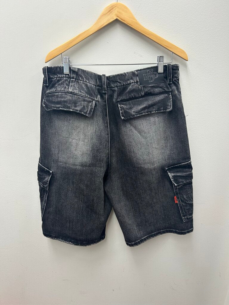 New HMDD Black Jean Shorts Size Large