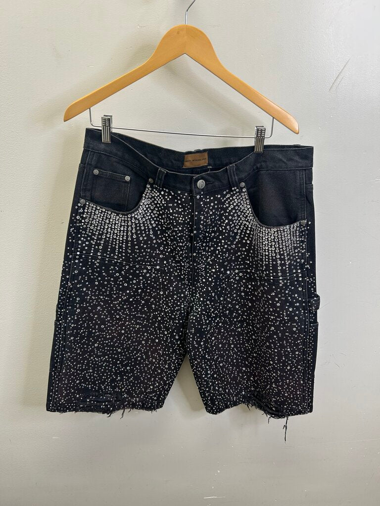 New Birth Of Royal Child Double Knee Black Shorts size M