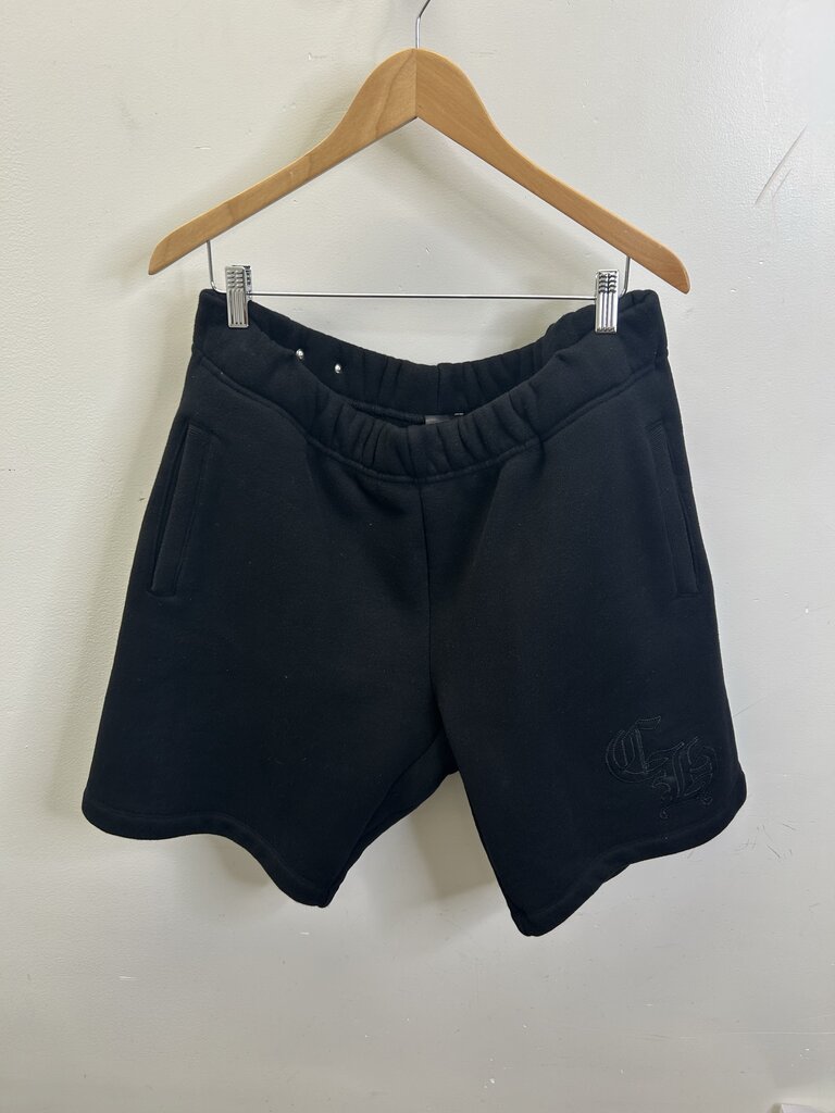 Preowned Chrome Heart Black 7/11 Sweat shorts size 2XL