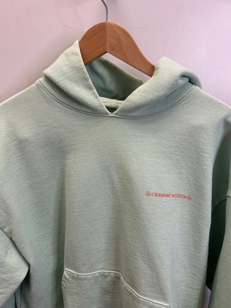 Preowned Chrome Heart Lust Mint Green Hoodie size XL