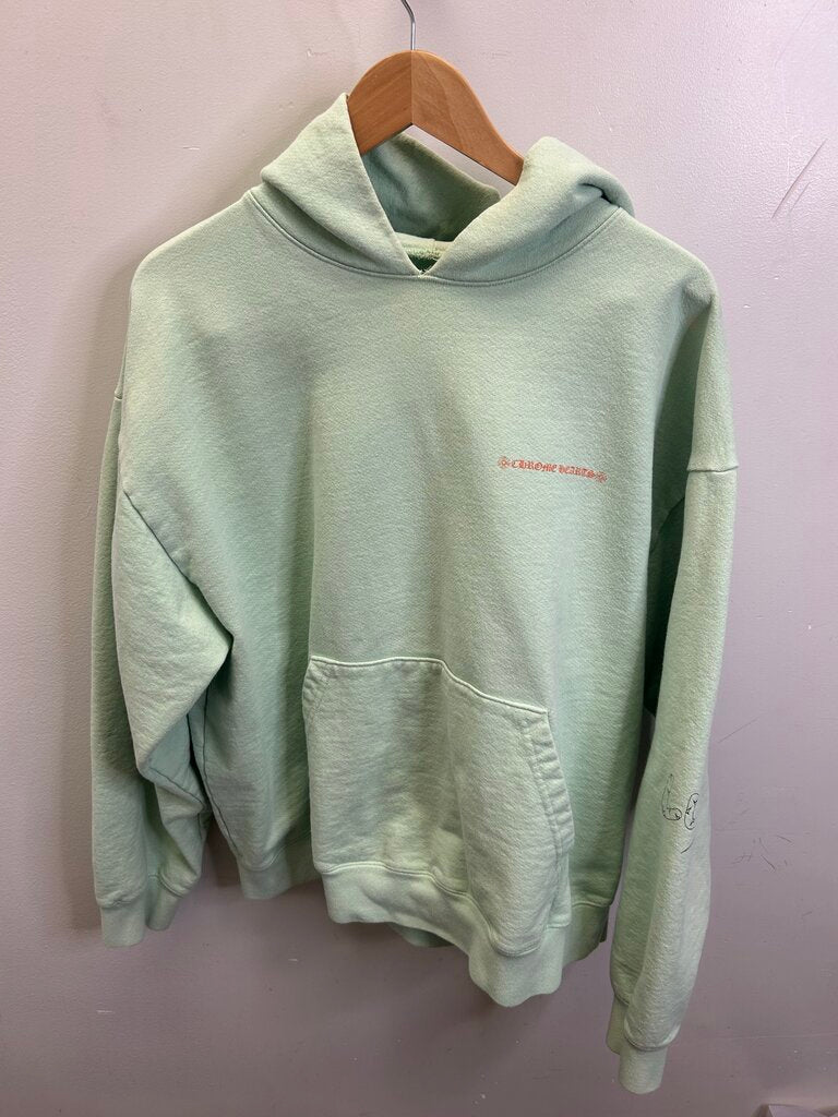 Preowned Chrome Heart Lust Mint Green Hoodie size XL
