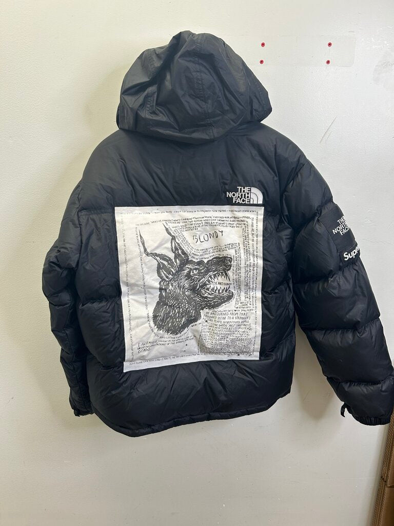 Preowned Supreme Blondy TNF Puffer Size Medium