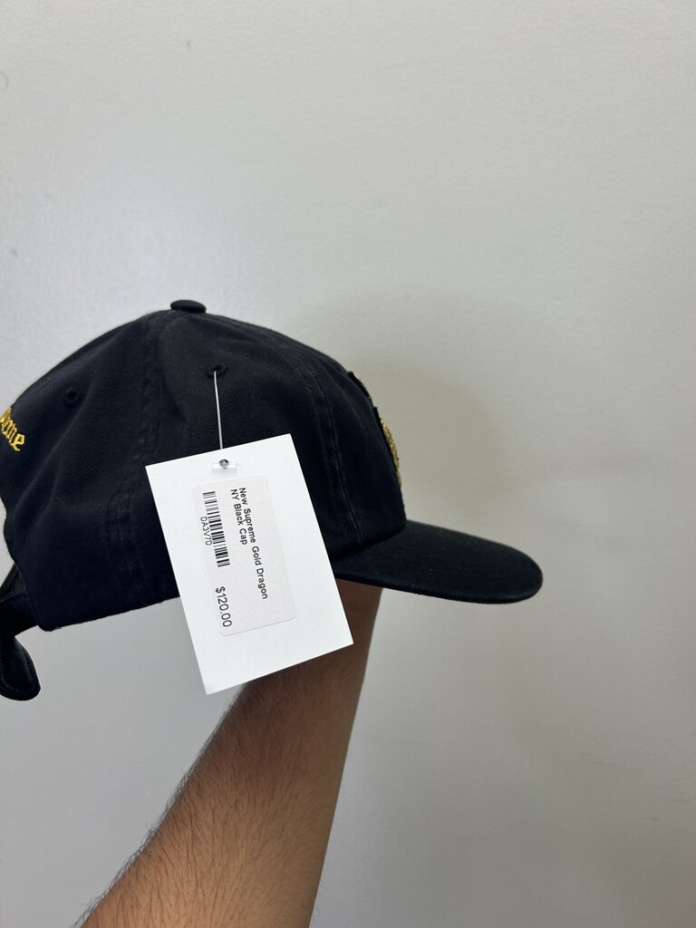 New Supreme Gold Dragon NY Black Hat