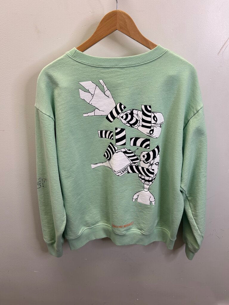 Preowned Chrome Hearts Matty Green Lust Crewneck Size Large