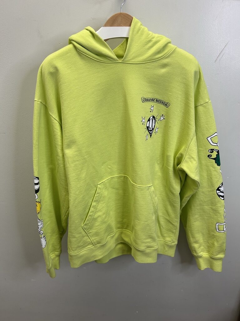 Preowned Chrome Hearts Lime Matty Hoodie Size XXL