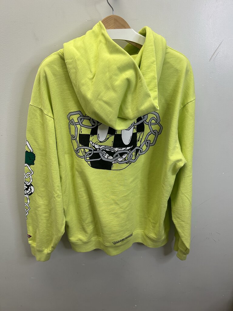 Preowned Chrome Hearts Lime Matty Hoodie Size XXL