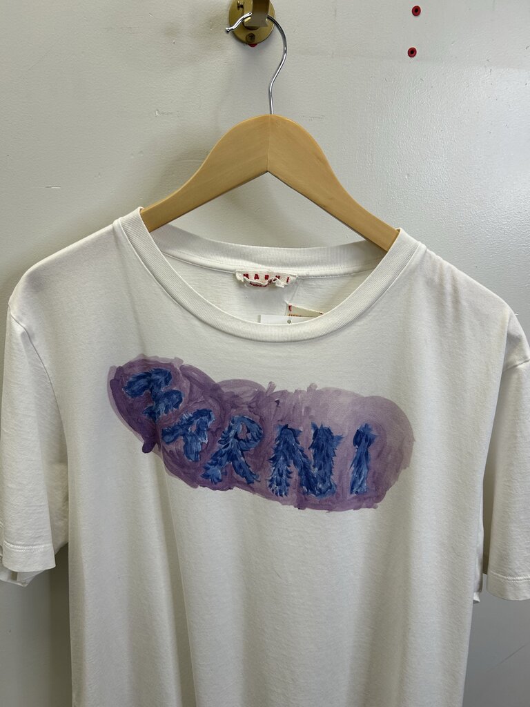 Preeowned Marni White Tee Sz 54