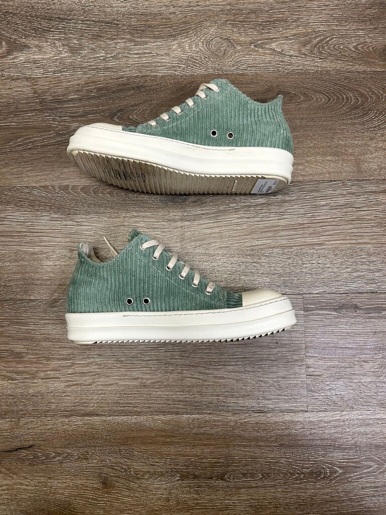 Preowned Rick Owen Ramones Low Teal Sz 39 (no box)