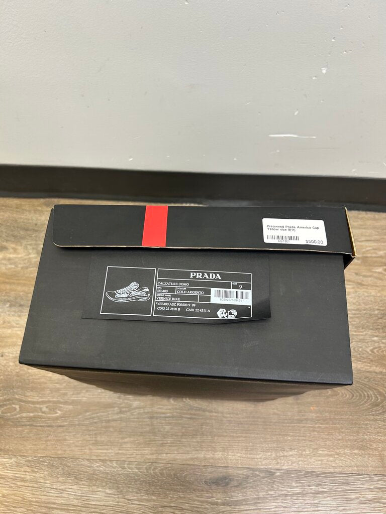 Preowned Prada America Cup Yellow size 9(11)