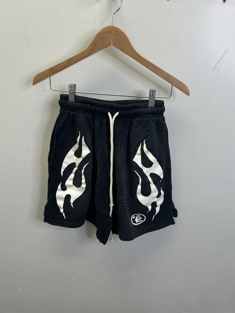 New Hellstar Flame Yang Black Shorts size S