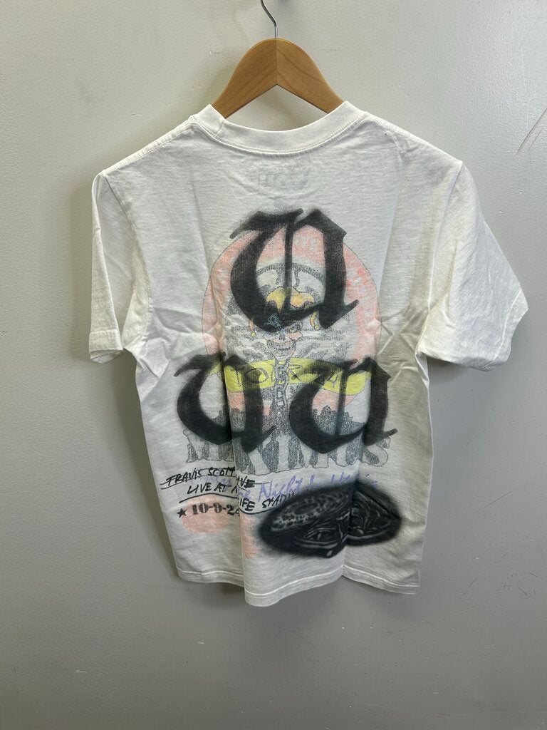 New Travis Scott White Met Life Tee size M