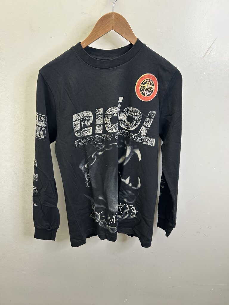 New Travis Scott Upside Down Dog Black L/S size S