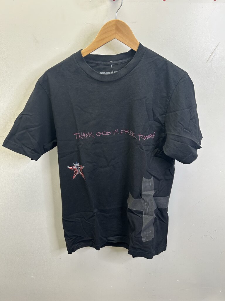 New Travis Scott Thank God Free Black Tee size XL