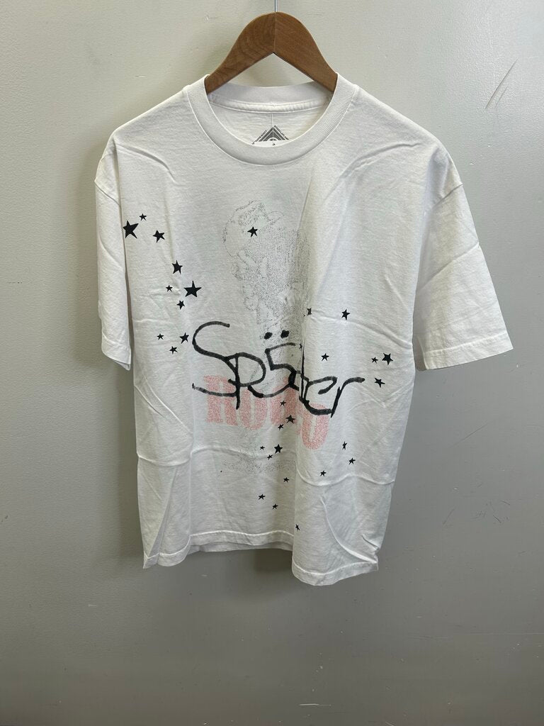 New Sp5der Travis Scott Rodeo White Tee size M