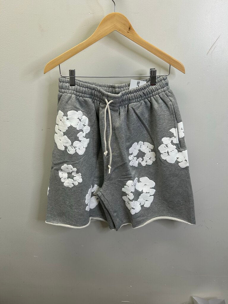 New Denim Tears Wreath Grey Sweatshort size XL