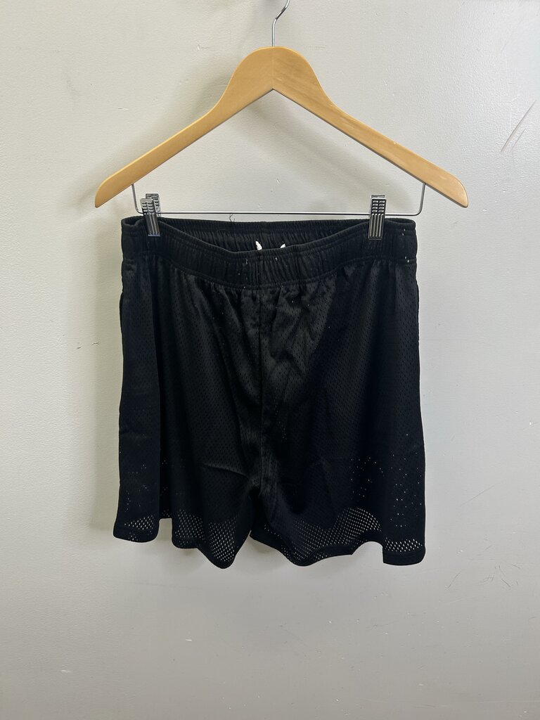 New Eric Emanuel EE Black Red Yellow Mesh Shorts size S