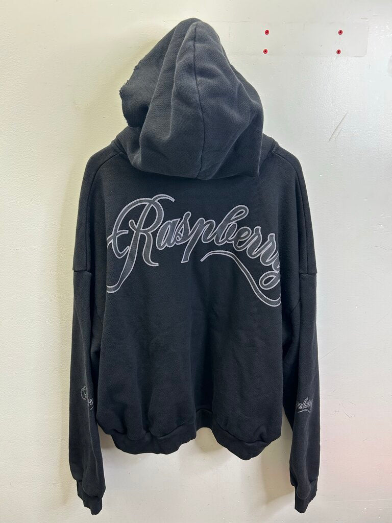 New Gv Gallery Black Raspberry Zip Up Hoodie Sz.XL