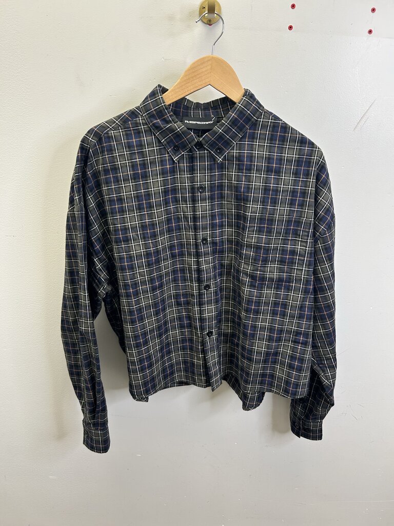 Preowned GV Gallery Flannel Dark Green Orange sz. S